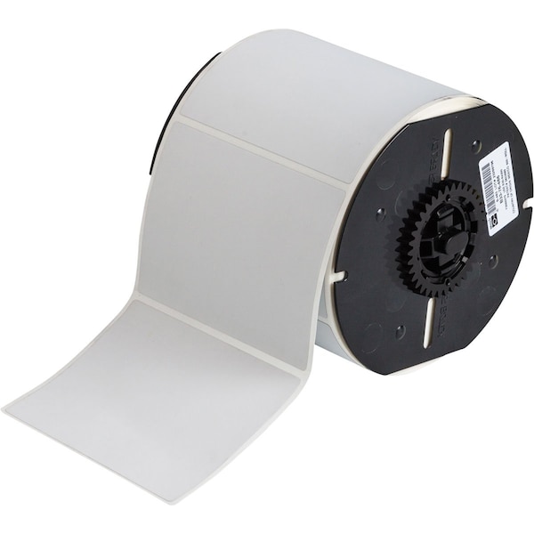 B33 Series Metallized Polyester Permanent Labels 3in H x 4in W LGT GR 500/RL